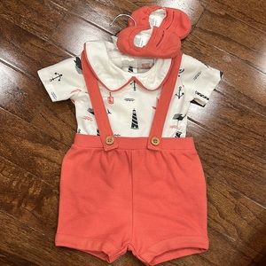 NWT Caribbean Joe outfit size 3-6 months